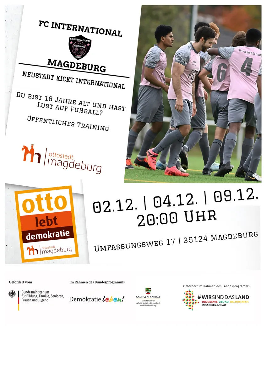 Unter dem Motto: „Neustadt kickt International