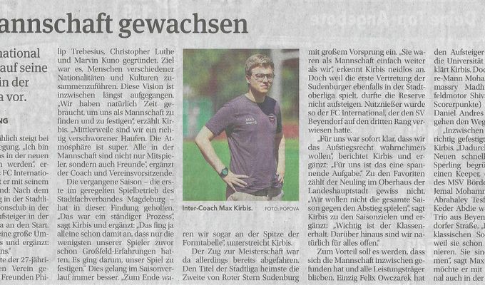 Artikel Volksstimme